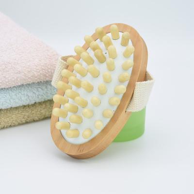 China All Natural Natural Bristle Exfoliating Spa Wood Bath Massage Shower Body Brush Bamboo Body Brush Spa Skin Care for sale