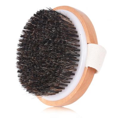 China All Natural Bulk Wholesale Natural Bristle Bamboo Exfoliating Shower Dry Skin Body Wooden Bath Brush for sale