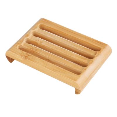 China Sustainable natural bamboo soap dish, made of 100% sustainable, odor resistant and elegant addition to the bathroom or kitchen for sale