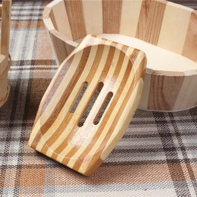 China Viable Bamboo Wooden Soap Dish Holders For Bathroom Bar Soap Rack Shower Sink Platform Bathtub Shower Tray for sale