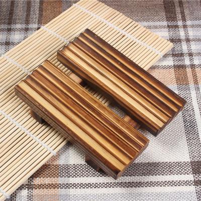 China Sustainable Bamboo Soap Dish Tray Holder, Soap Saver, Handcrafted for Bathroom Bathtub and Kitchen for sale