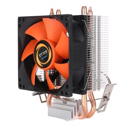 China Other dc 12v pc computer cpu for intel 775 1151 1150 1155 cooler am amd cpu heatsink heatsinks 2 heatpipe fan for sale