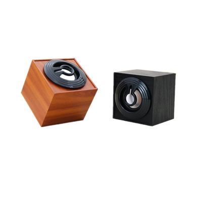 China Mini Bacalor M9 Stereo Speaker Small Mini Computer USB Small Speaker Simple Wooden Desktop Mobile Phone Mini Gift for sale