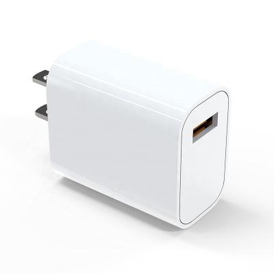 China Mobile Phone QC3.0 Quick Charge 5V3A Charging Block Single Port 18W US plug Fast Wall Charger For Mobile Phone for sale