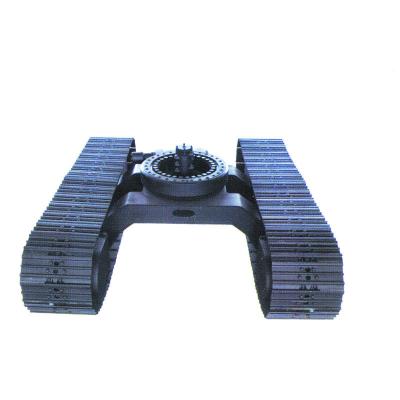 China Excavator Spare Parts Custom Chassis Steel Tracked Undercarriage For Crawler System Excavator Drilling Rig Crane Machine With Slewing Bearing for sale