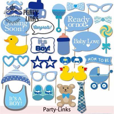 China Party Birthday Baby Shower Kind Reveal Party Supplies Colorful Photo Booth Props for sale