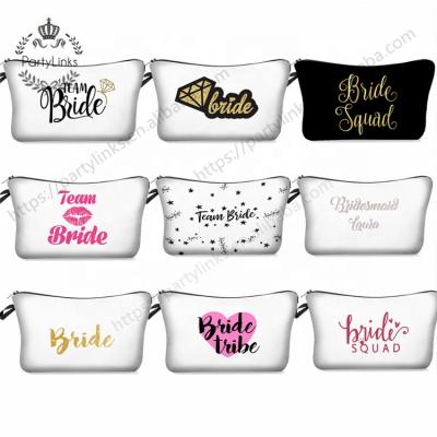 China Team Bride Gift Party Favor Bride Shower Tissue Bag Wedding Supplies Bridesmaid Cosmetic Bachelor Party Gift Bridal Supplies for sale