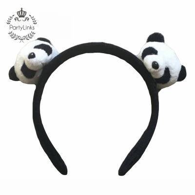 China Yiwu Kawaii Panda Hair Accessories For Girls Birthday Fiesta Party Supplies Funny Cartoon Panda Headband Cloths for sale