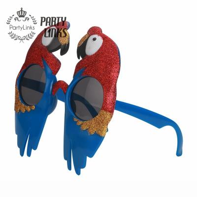 China Plastic Parrot Bird Glass Scarlet Macaw Props Event Costume Creative Costume Party Decoration Set Supplies Funny Party Mask for sale