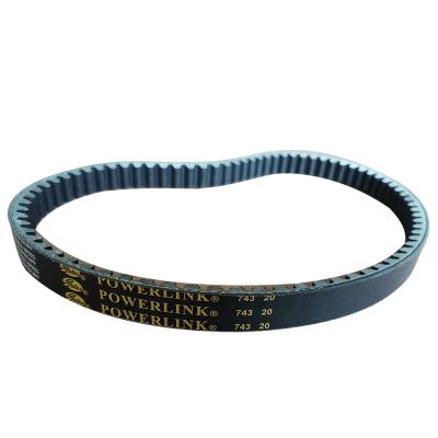 China 743*20 Motorcycle Belt Motorcycle Belt For Motorcycle Engine Parts Ribbed Belt For Transmission for sale