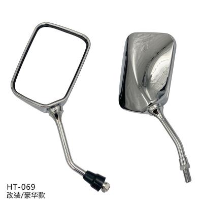 China 2022 Motorcycle Universal Motorcycle Mirror Rear View Mirror Aluminum Handle Bar End Side Mirror for sale