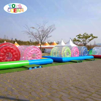 China 2022 New Style LED Inflatable Hamster Zorb Outdoor Inflatable Human Water Rollerball Inflatable Lighting Roller for sale