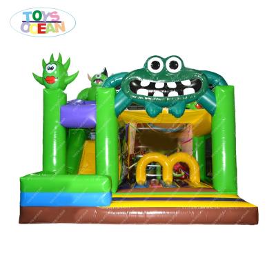 China Vinyl Indoor Small Kids Inflatable Frog Bouncer With 0.55mm PVC Tarpaulin Inflatable Frog Bouncy Castle for sale