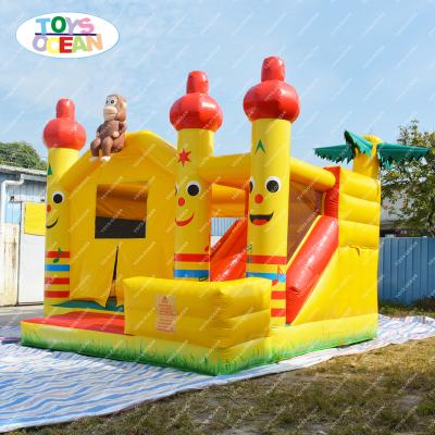 China Amusement Products 2021 New Arrivals Monkey Inflatable Trampoline For Kids Canton Bouncer Inflatable Castle for sale