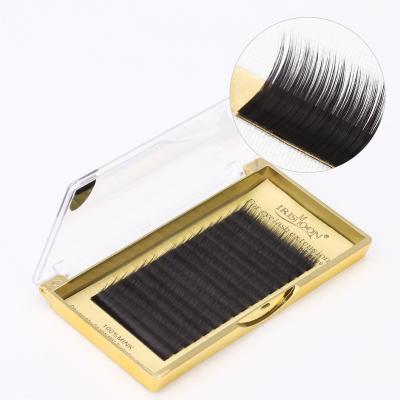 China Korean Classic Fake Korean Mink Eyelash Extensions Wholesale Private PBT Mink Fur IRISMOON PBT Brand Soft Premium Russian Black Eyelash Extensions for sale