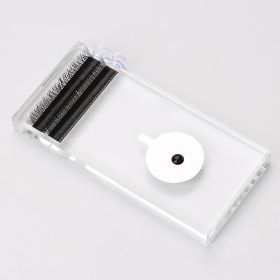 China Eyelash Extension and Glue Holder IRISMOON Rectangle Pad Glass Wick Pads Eye Pads for Eyelash Extensions for sale