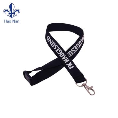 China Factory Price Wholesale 20mm Black Polyester Lanyard Neck Bands Lanyard Teacher Lanyard With Logo Custom for sale