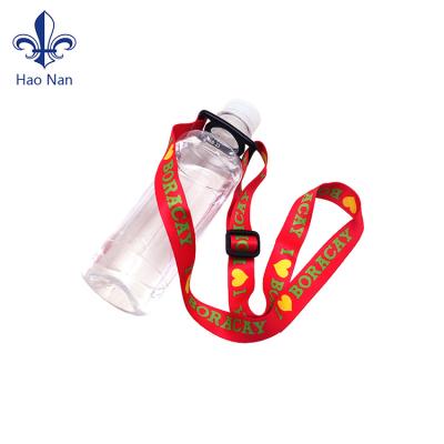 China Polyester Wholesale Price Lanyard Bottle Holder Neck Strap Lanyard With Logo Custom for sale