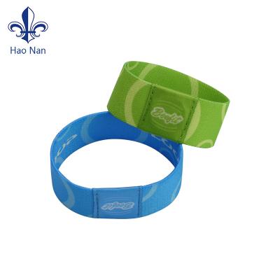 China Custom Fabric Wristband Festival Cloth Wristband Elastic Wristband For Gifts Promotional Item for sale