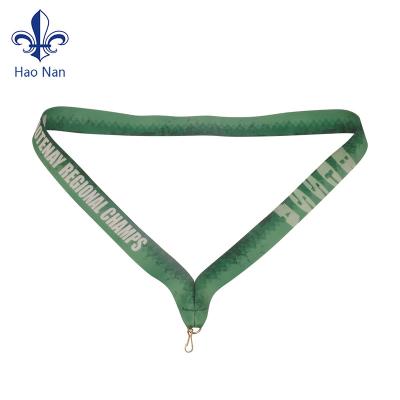 China Viable Fashion Brand Custom Logo Satin Printing Ribbon For Medal for sale