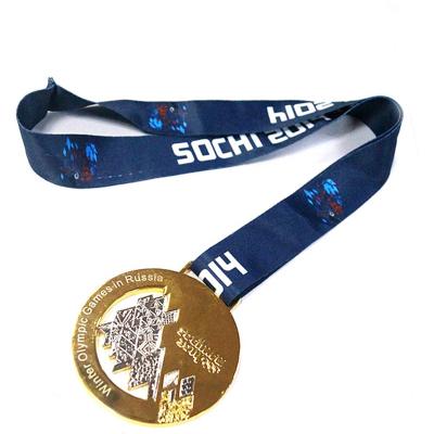 China Europe Copper Soccer With Gold Or Silver Rose Plated 3D Sport Medal for sale