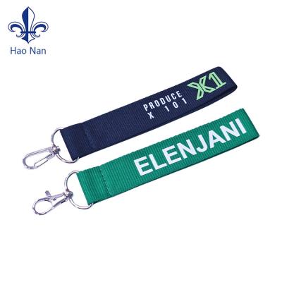 China Wholesale Printing Polyester Silk Screen Shorts Thong Polyester Key Chain With Custom Logo for sale