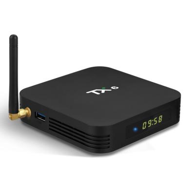 China Support 4K TX6 with Dual Antennas Faster Android Communication 4k Custom Firmware Set TV Top Box Allwinner H6 for sale