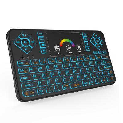 China Colorful Backlit Computer Keyboard Shenzhen IMO Q9 Keyboard 2.4GHz Mini Air Wireless Mouse I8 for sale