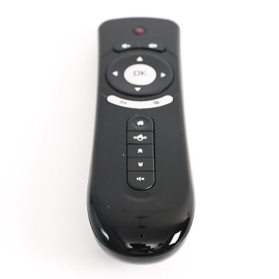 China Laptop/Tablet/TV Box Android 3D Sense Motion Remote Control Stick/PC Shenzhen OMI Original Mini Fly Air Mouse T2 2.4G Wireless Keyboard Mini Mouse for sale