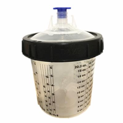 China China-chic new plastic 600cc paint mixing cups with good quality for spray gun for sale