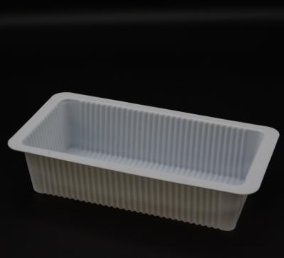 China Cheap Plastic Food Grade PP Disposable White Frozen Tray for sale