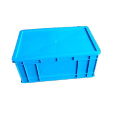 China Recyclable Wholesale Plastic Turnover Box Crate Storage Crate With Cover for sale