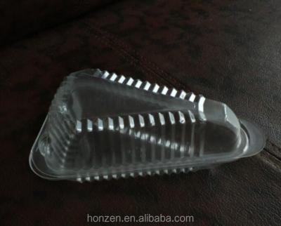 China Disposable Plastic Food PET Clear Triangle Sandwich Tray for sale