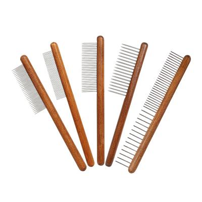 China Self Cleaning Effective Remover Cat Hair Removal Comb Fur Sweep Pet Cat Dog Needle Hair Massager Cat Comb Grooming Dematting for sale