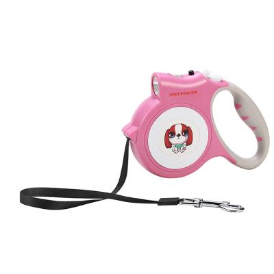 China Wholesale Durable Padded Led Flashlight Retractable Adjustable Reflective Dog Leash for sale