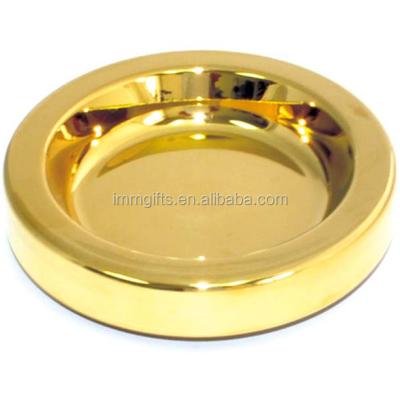 China Stainless Steel Communion Items Set Stainless Steel Bread Dish Gold for sale