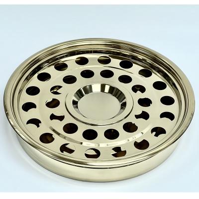 China Total Stainless Steel Communion Items Set Stainless Steel Tray and Disc Gold for sale