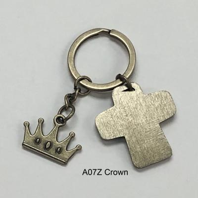 China China special prices custom simple bronze cross crown main chain buckle for decoration for sale