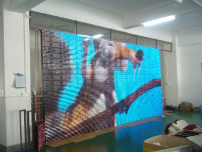 China P31.25 Commercial LED Screen Signs / Outdoor LED Curtain Display for sale