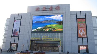 China Water Proof 8mm DIP LED Display 6000 cd / ㎡ , LED Full Color Outdoor Display VGA for sale