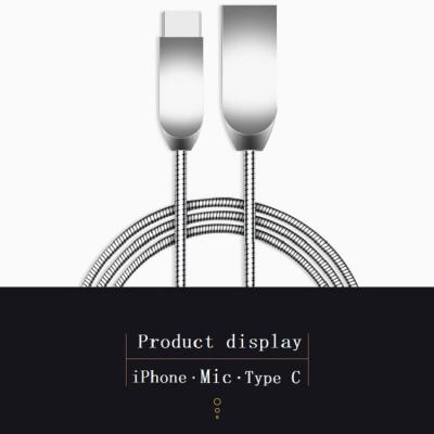 China Durable Cell Phone Use Mobile Use Popular Mini USB Copper Portable Zinc Alloy Data Cable For Android for sale