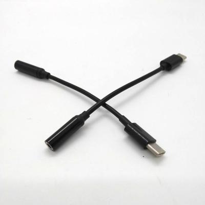 China DVD Player Customized Type C Male To 3.5mm Female 3 Pole Audio Cable for sale