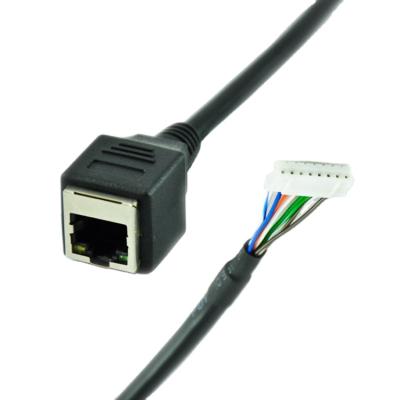 China Network communication custom length rj45 female to terminal 8p8c ethernet connect cable for sale