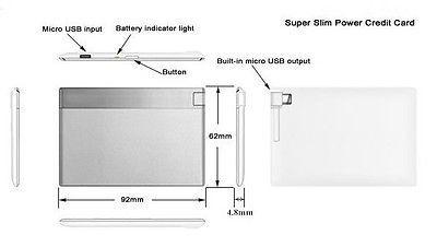 China Colorful ultra thin mobile power bank charger for smartphone , 750mah for sale