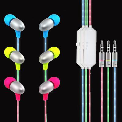 China Visible EL flowing Light Up Earbuds  for sale