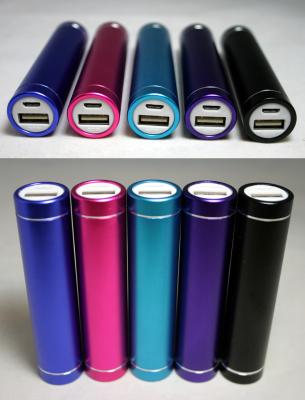 China 2200mah lipstick Rechargeable Power Bank Portable With high hand lamps for sale