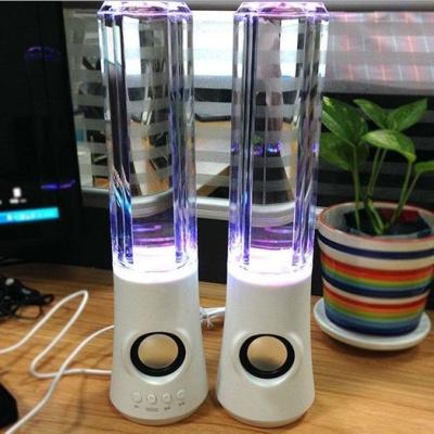 China waterproof Desktop Water Dance Speaker USB Power Cylindrical wireless speaker for sale