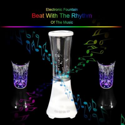 China Subwoofer dancing led water speakers USB charging  ABS , Acry for sale