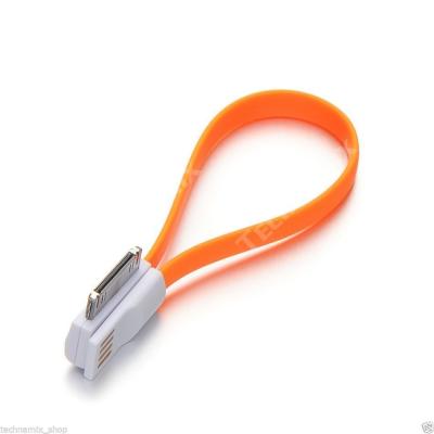 China Niedrige elektronische Antioxidation ABS Widerstand des orange USB-Ladegerät-Kabels/PVC zu verkaufen