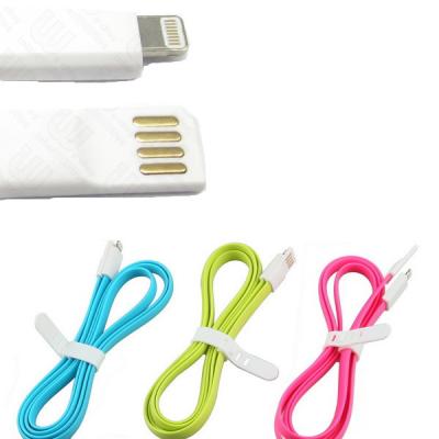 China Magnetic Flat 8 pin usb phone charger cable Sync Charging Data wire for sale